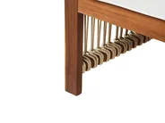 Set da giardino con tavolo 4 posti ANTRIA Legno d'acacia Beige_926386