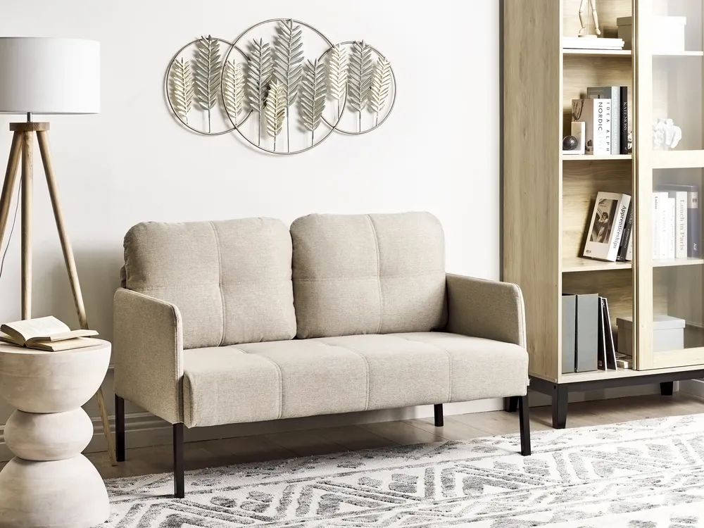 Sofa dla 2 osób LAHTI Jasnobeżowy
