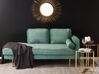 Right Hand Velvet Chaise Lounge Mint Green MIRAMAS_761927