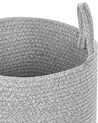 Conjunto de 2 cestas de algodón gris 39 cm SARYK_849430
