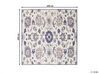 Vlněný koberec 200 x 200 cm béžový/modrý KUMRU_830908