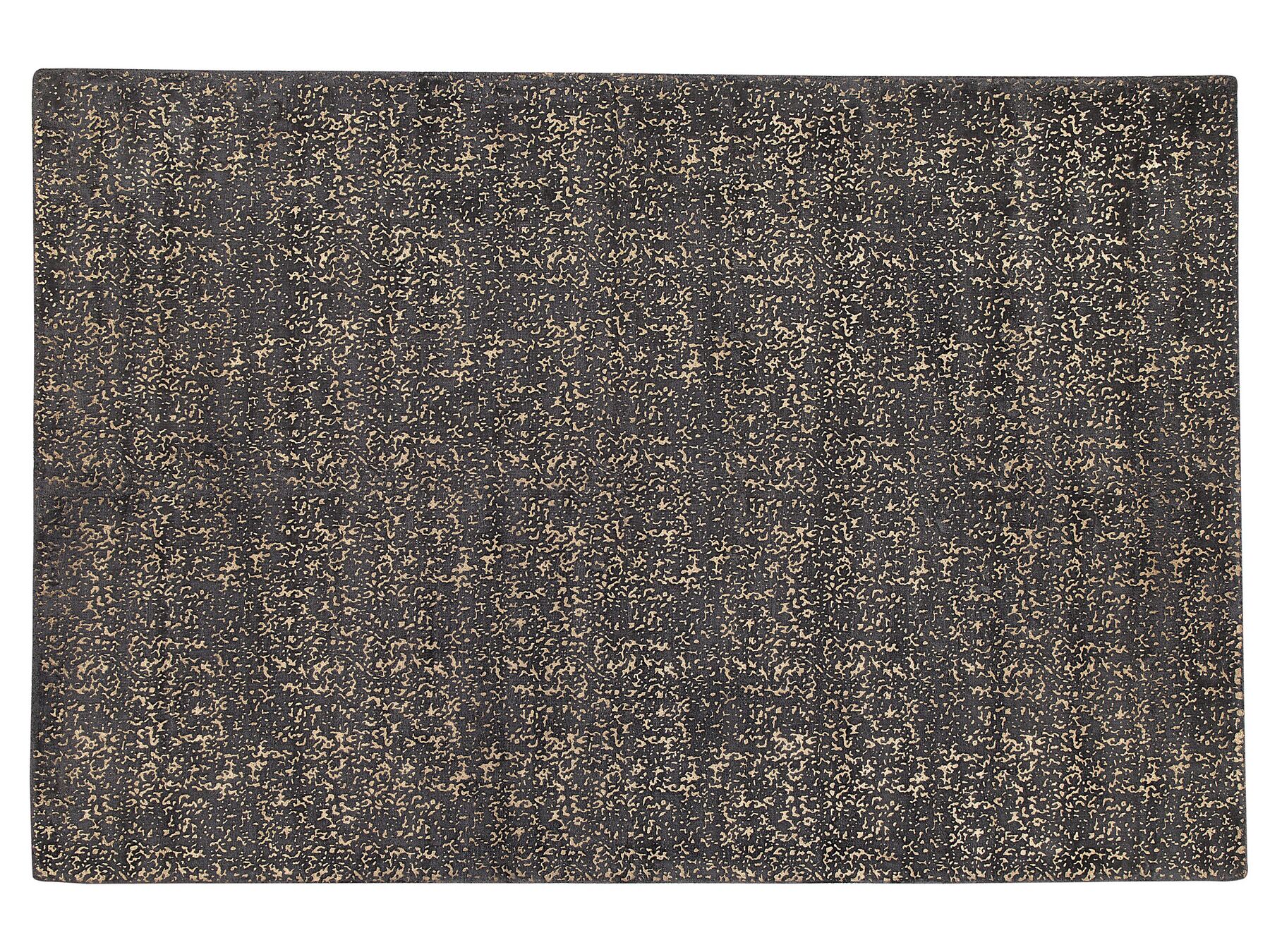 Tapis en viscose gris foncé et dorée au motif taches 160 x 230 cm ESEL_762538