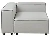 Module d'angle ARDAL Tissu Gris clair Côté droit