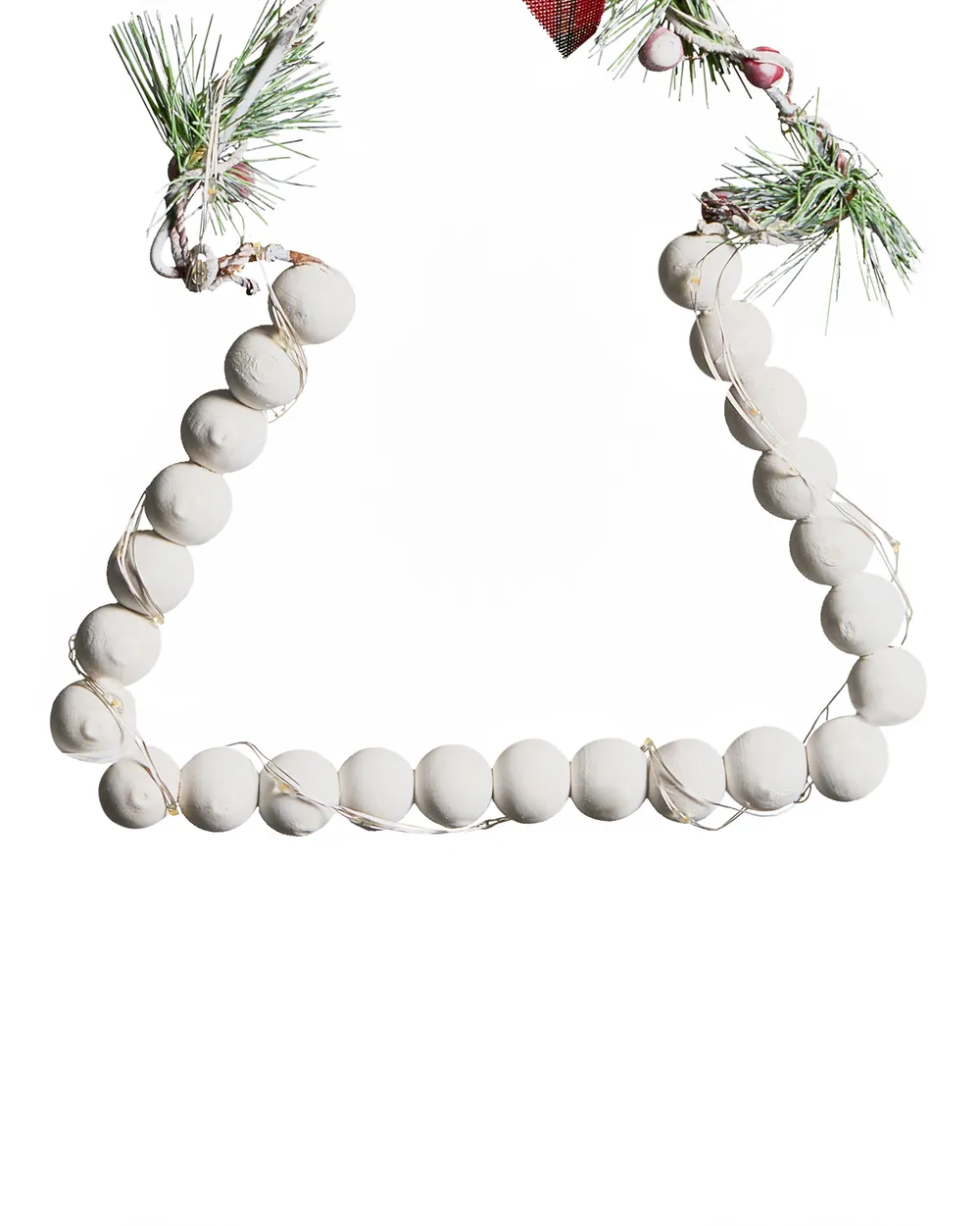LED KYVESI 20/25/30 cm Albero di Natale Bianco_1027964
