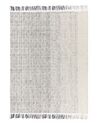 Tappeto lana bianco e grigio 140 x 200 cm OMERLI _852626