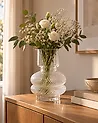 Flower Vase RODIA 24 cm Glass Transparent