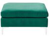 Velvet Ottoman Green EVJA_797579