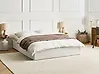 Ottoman Bed without Headboard DINAN Fabric Off-White 160 x 200 cm (EU King Size)