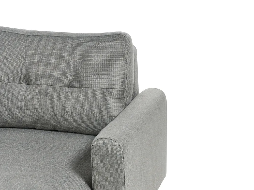 Sofa Bed 3 Seater SIRO with Storage Fabric Grey Left Hand_885670