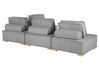 Ecksofa Stoff grau 4-Sitzer modular TIBRO_825612