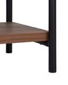 Estantería madera oscura/negro 122 cm BRISBANE_758747