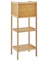 Bamboo Bathroom Shelving Unit Light Wood BECKLEY _927215