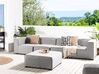 4 Seater Modular Garden Sofa Set Light Grey AREZZO_867472