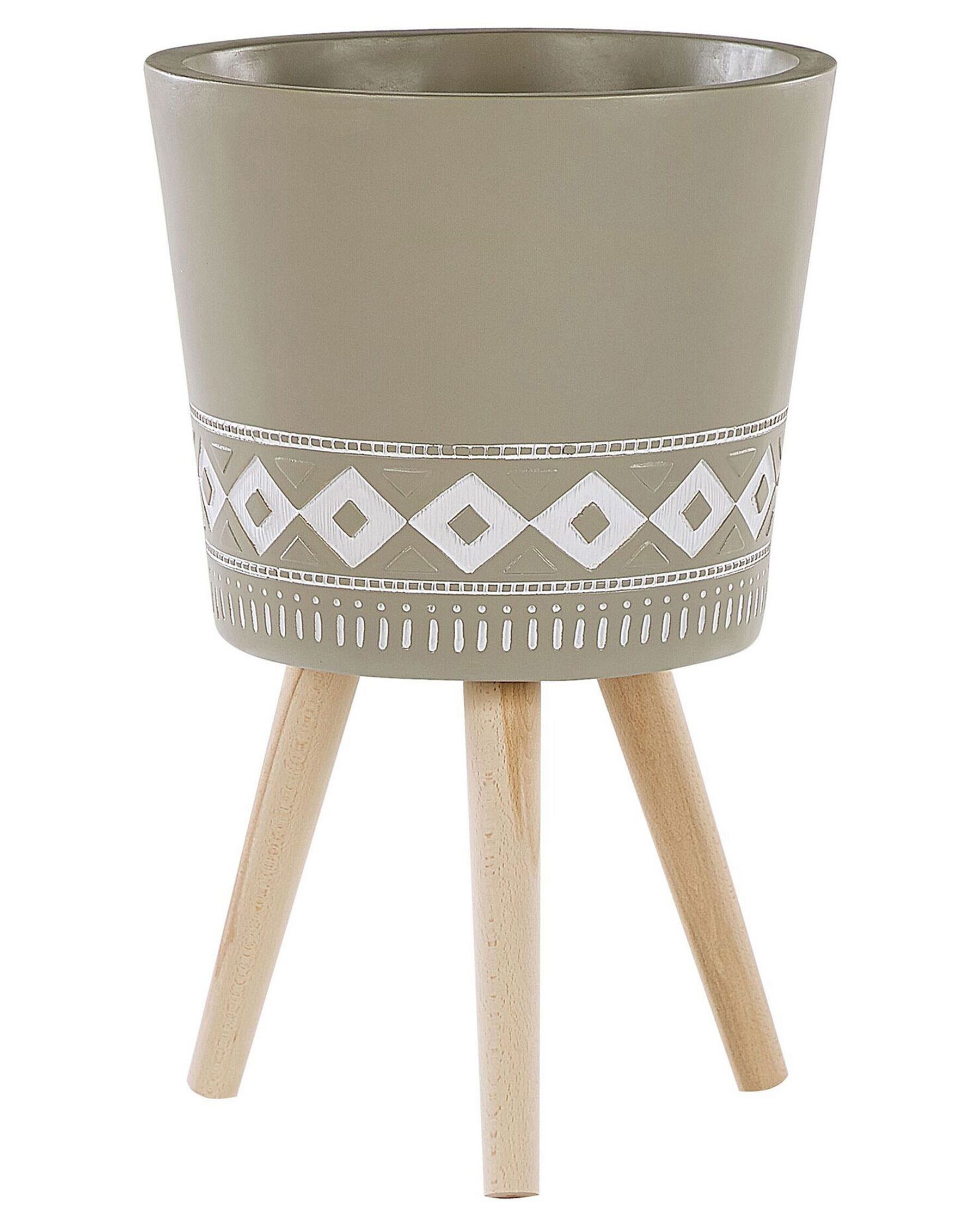 Plant Pot Stand 41 x 41 x 63 cm Taupe ARTA_808836