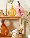 Flower Vase ROTI 39 cm Glass Pink