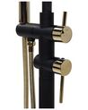 Freestanding Bath Mixer Tap Black with Gold TUGELA_761090