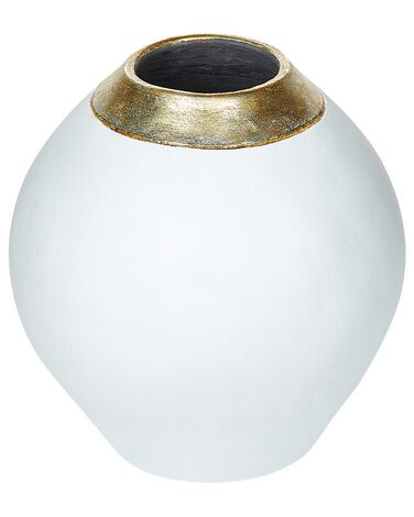 Ceramic Decorative Vase 33 cm White LAURI