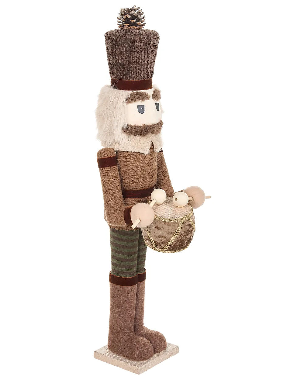 Zestaw 2 figurek dekoracyjnych KOLARI 68/91 cm Dziadek do orzechów Brązowy_1156775