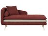 Chaise longue tessuto rosso lato sinistro GONESSE_927609