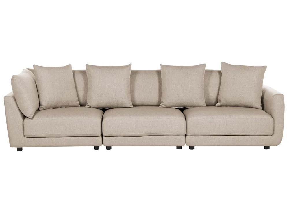 Divano 5 posti tessuto beige chiaro LILVIKEN Divano 5 posti tessuto beige chiaro LILVIKEN