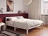 Bed Pine Wood MADONE 160 x 200 cm (EU King Size) White