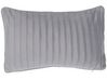 Set of 2 Pleated Cushions 30 x 50 cm Grey KOMANA_801489