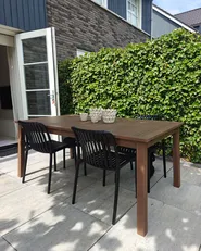 Set di 4 sedie da giardino ARICCIA Nero_1017596