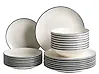 24 darabos étkészlet CUMIN Porcelán Törtfehér/kék