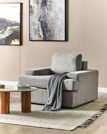 Fabric Armchair Light Grey ALLA