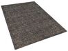 Viskózový koberec 160 x 230 cm sivá/zlatá ESEL_762539