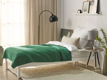 Preget sengeteppe i grønn 140 x 210 cm BABAK