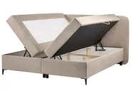 Divano letto con contenitore REGENT Tessuto Tortora 160 x 200 cm_1065378