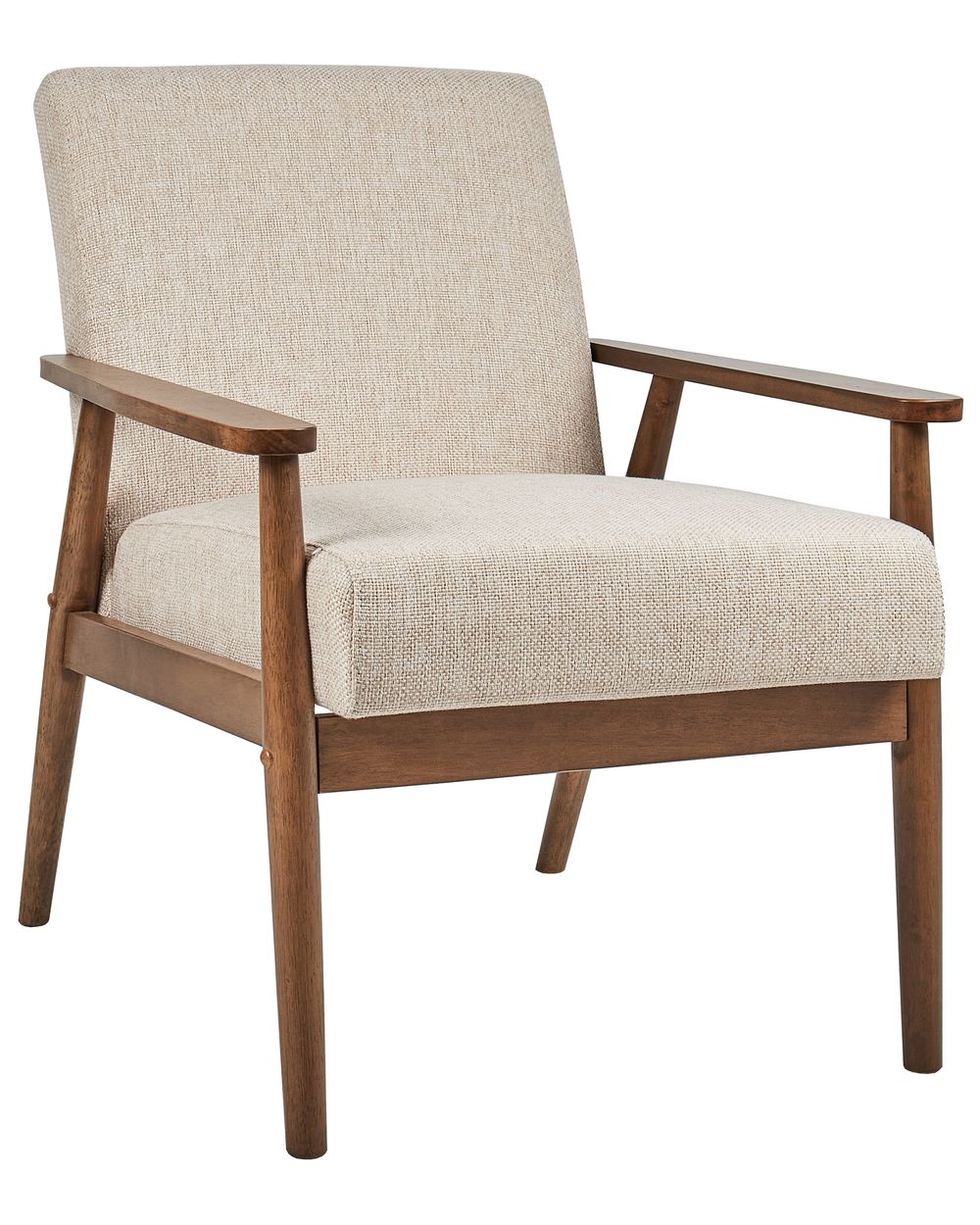Armchair ESRUM Fabric Dark Brown/ Beige