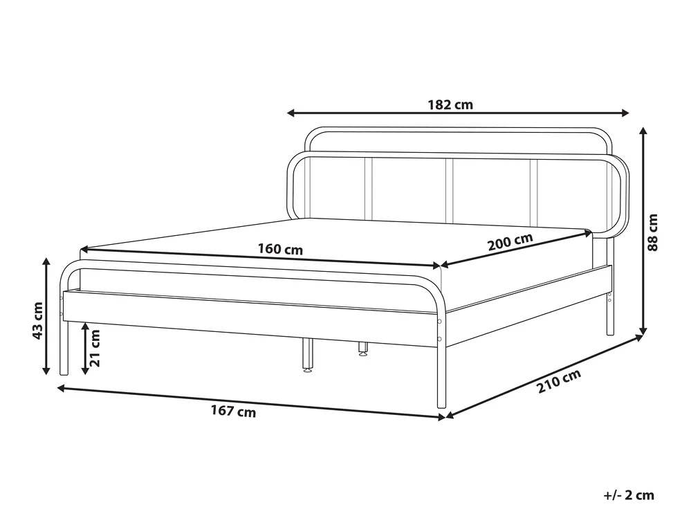 Bett mit Lattenrost Rattan BOUSSICOURT 160 x 200 cm Dunkelbraun_904468