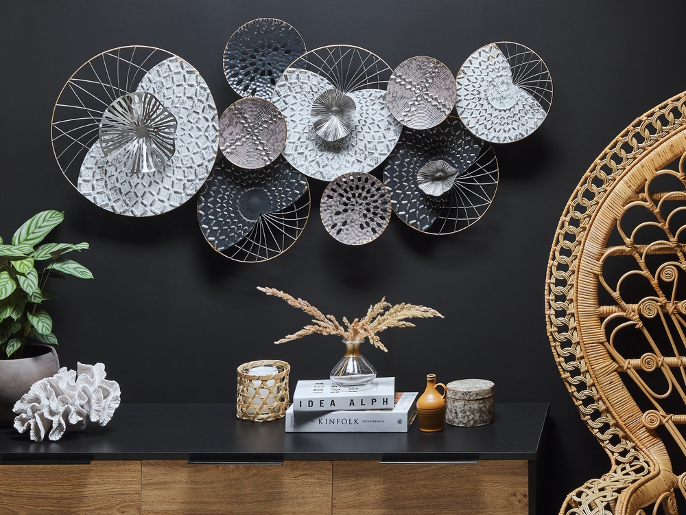 5 Fiori Metallici Per Decorazione Parete - Riutilizzabili, Argento D, Per Casa E Feste - Foto 13