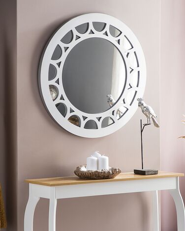 Round Wall Mirror ø 80 cm Silver LOLIF