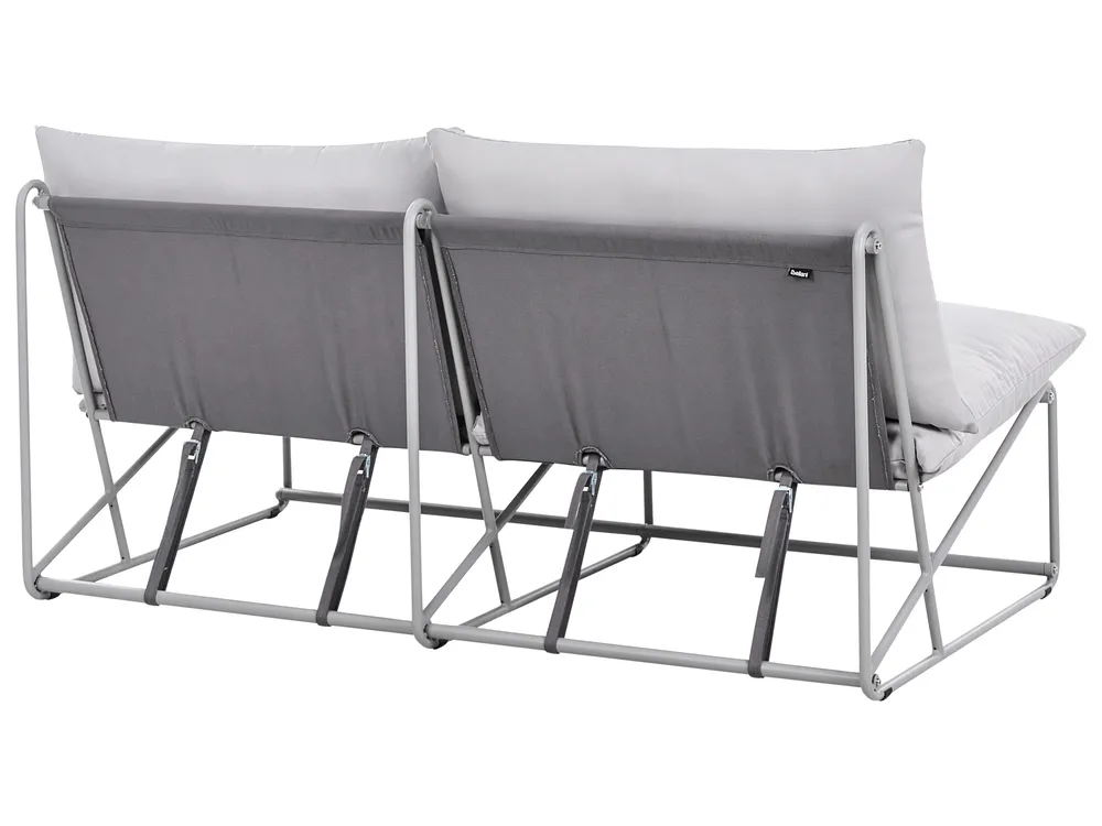Sofa ogrodowa dla 2 osób PICO Metal Szary_1012710