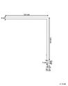 Lámpara de mesa LED de metal blanco 120 cm VOLANS_849457
