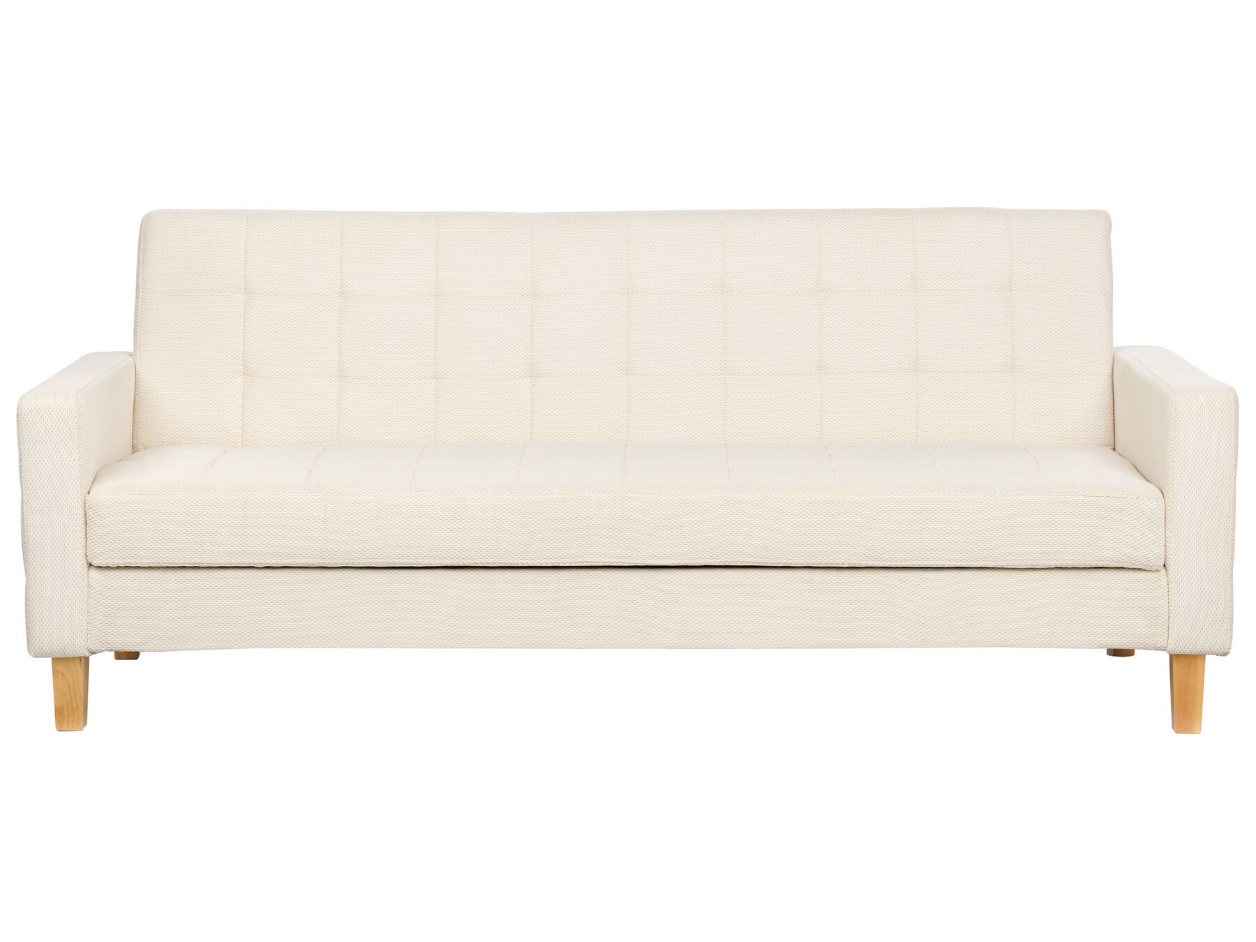 Fabric Sofa Bed Off-White VEHKOO_914630