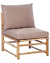 Garden 1-Seat Section CERRETO Bamboo Taupe