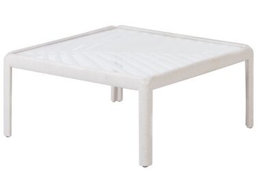 Soffbord för utomhusbruk 69 x 69 cm ljusbeige FERRETTI