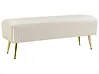 Upholstered Bench PATERSON Velvet Off-White