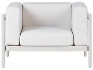Garden Lounge Set with Table 4 Seater FERRETTI Light Beige_931533