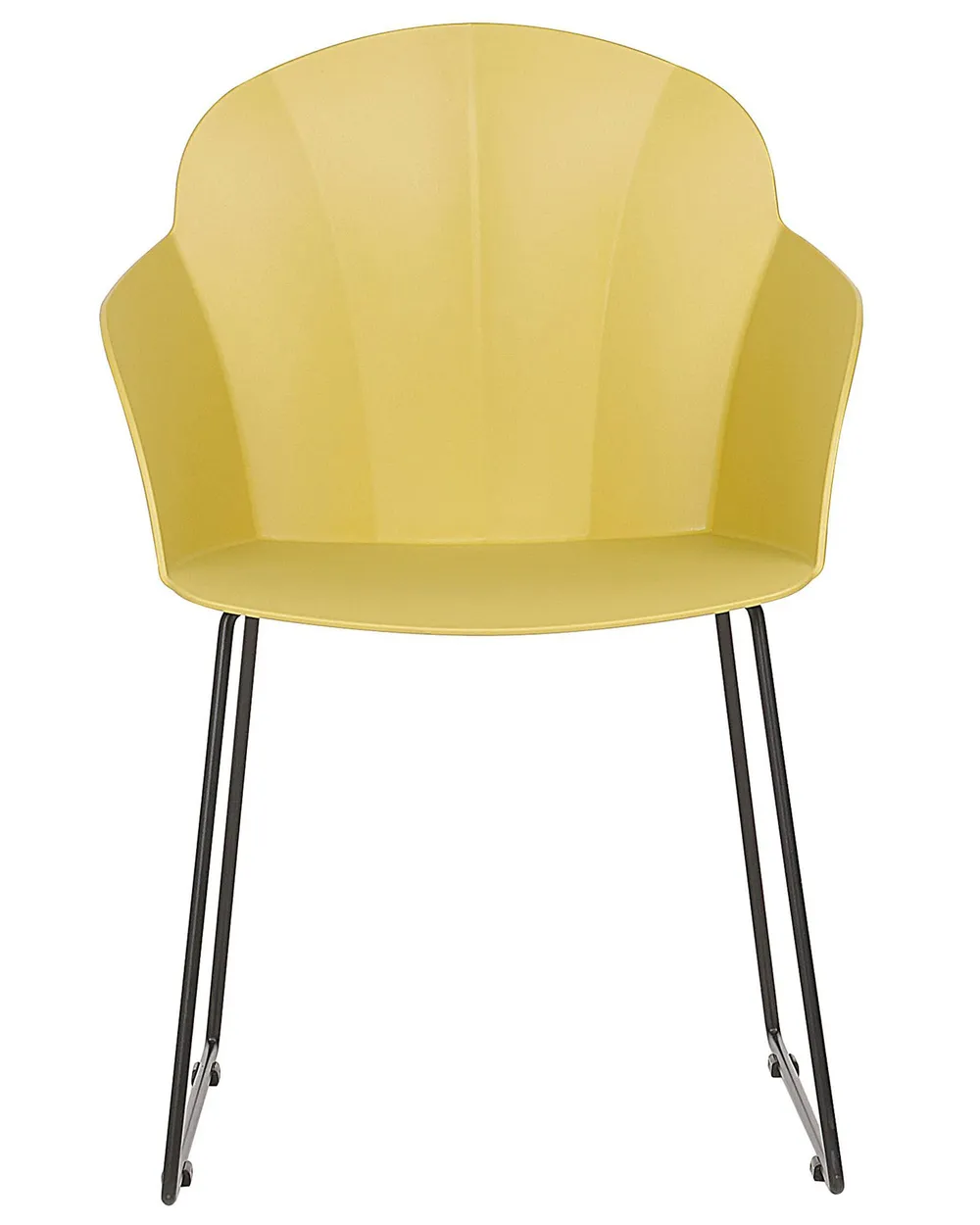 Set of 2 Dining Chairs SYLVA Yellow_783910