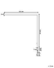 Lampe de bureau LED à pince VOLANS Avec variateur Métal Argenté_849465
