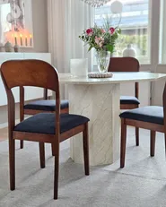 Set di 2 sedie da pranzo ALVIN Legno Marrone scuro_967835