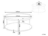 Coffee Table LANDER Light Brown_937209