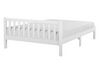 Dřevěná postel 140 x 200 cm bílá FLORAC_754674