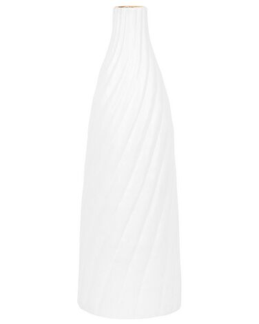 Vaso decorativo ceramica bianco 54 cm FLORENTIA