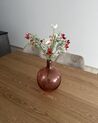 Vase en verre 31 cm rose CHAPPATHI_923228